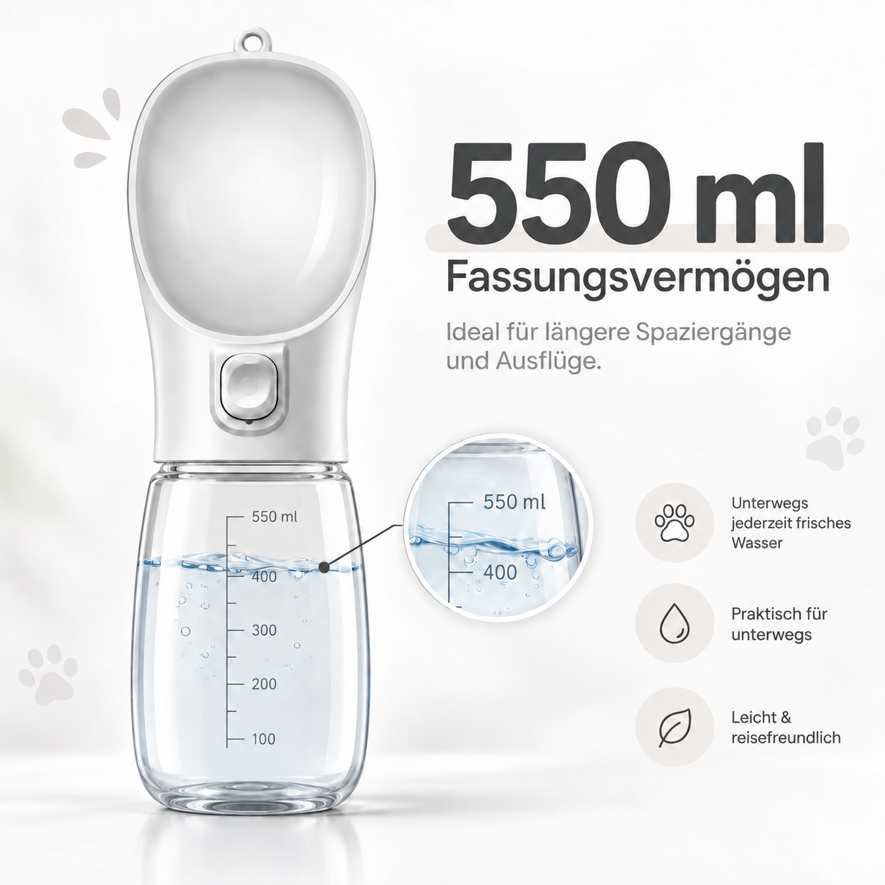 550 ml Fassungsvermögen