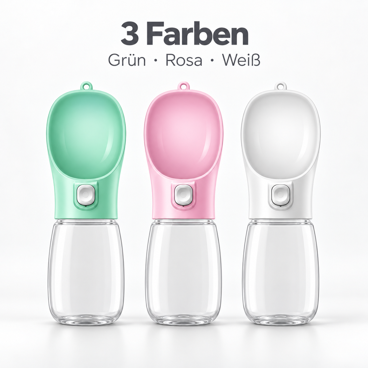Tragbare Hundetrinkflasche 550 ml – für unterwegs